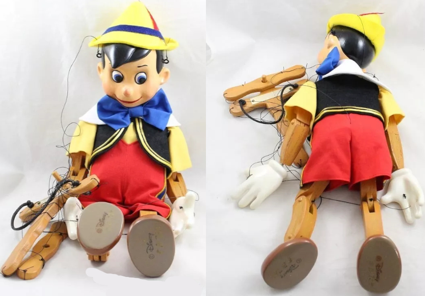 Marionnette de collection Pinocchio DISNEY Bob Baker Pinocchio pantin